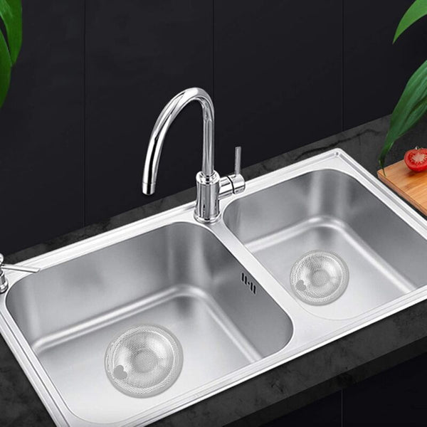 2 Pcs Heart Shape Kitchen Sink Filter Stainless Steel Grid Stopper Drain Drain Stoppers & Strainers
