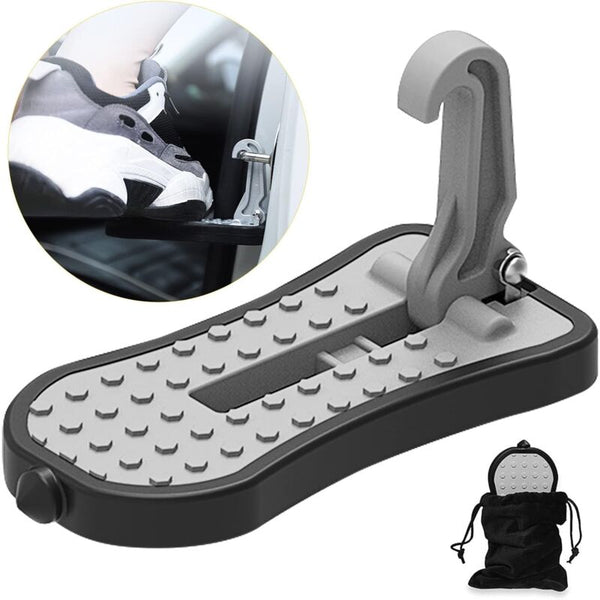 Car Door Pedal Foot Nail U Latch Hook With Auxiliary Safety Hammer 16Cm Car Racks