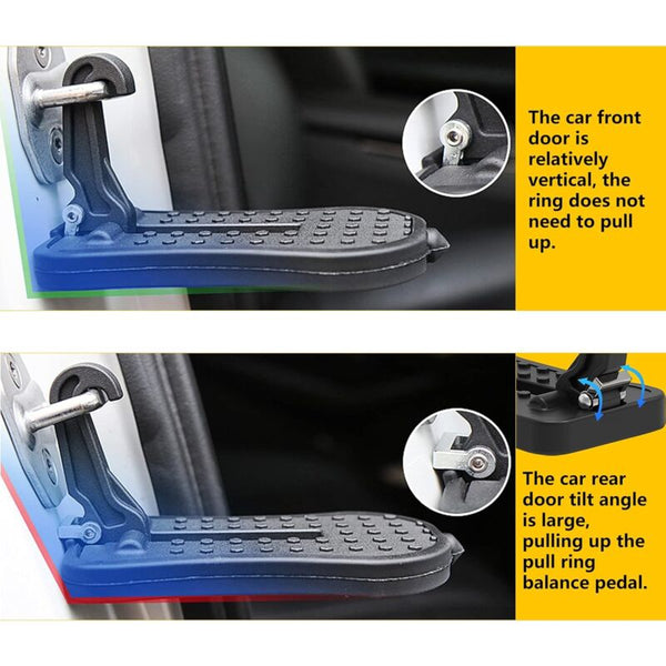 Car Door Pedal Foot Nail U Latch Hook With Auxiliary Safety Hammer 16Cm Car Racks