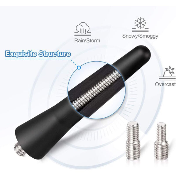 Autoparts Universal 65Mm Short Car Antenna Modified Carbon Fiber Style Black Antennas