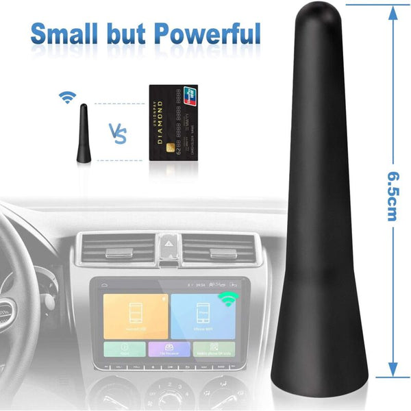 Autoparts Universal 65Mm Short Car Antenna Modified Carbon Fiber Style Black Antennas