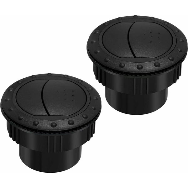 60Mm Car Interior Heater Vent Cover Dashboard Air Deflector Side Roof Black Outlet Round Louvered Other Car Interior