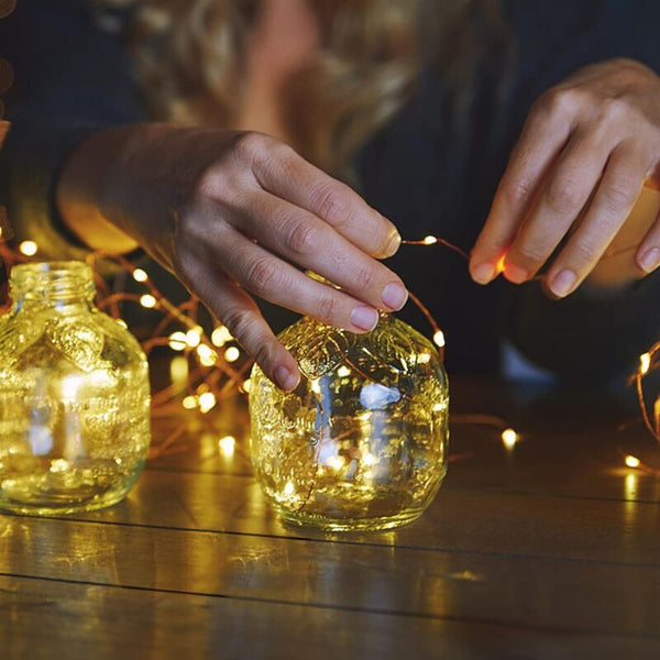 Led [1 Pack] Battery Operated Fairy With 5M 50 Warm White Leds On Silver Wire For Bedroom Party String Lights