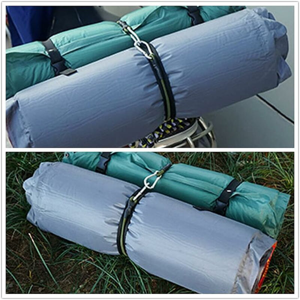 2 Pack 30Cm Heavy Duty Mini Bungee Cords With Carabiner For Camping Luggage Travel Ropes Cords & Slings
