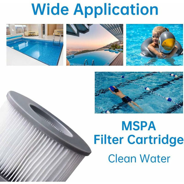 2 Pack Replacement Filters For Mspa Fd2089 Cartridge Pump Swimming Pools Hot Tubs And Spas Pool Filters