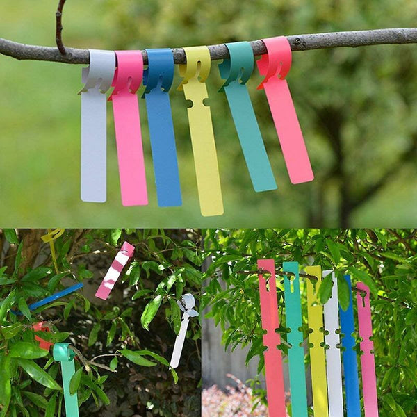 120 Pack Waterproof Hanging 6 Colors Plant Labels