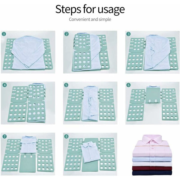 Folding Board Foldable Organizer With Flip For Adults Clothes Folder Clothing Shirt T Green Other Laundry Supplies