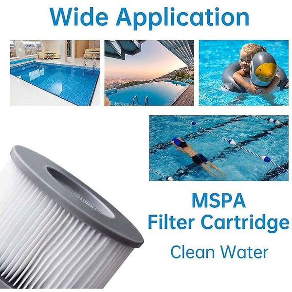 2 Pack Replacement Filters For Mspa Cartridge Pump Swimming Pools Hot Tubs And Spas Pool Filters