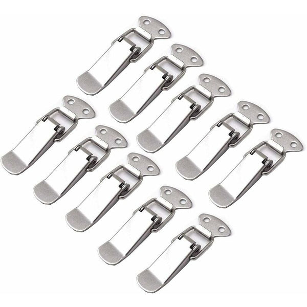 10 Pcs Spring Loaded Toggle Latch Stainless Steel Lever Catch Drawer Hardware For Toolbox Suitcase And Chest Other Door Hardware