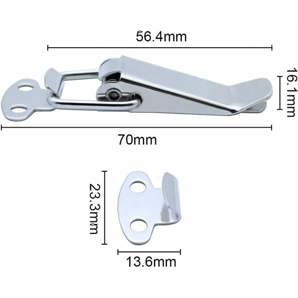 10 Pcs Spring Loaded Toggle Latch Stainless Steel Lever Catch Drawer Hardware For Toolbox Suitcase And Chest Other Door Hardware