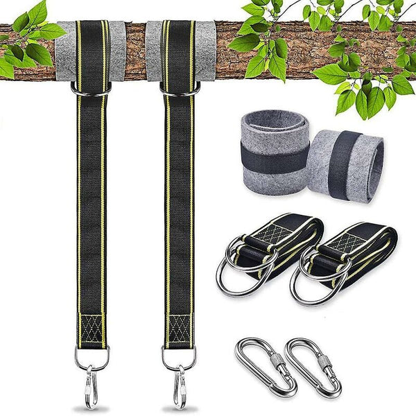 Hammock Strap Swing Attachment Hanging Chair Rope Outdoor Accessory Safety Carabiners Tree For Swing Seats