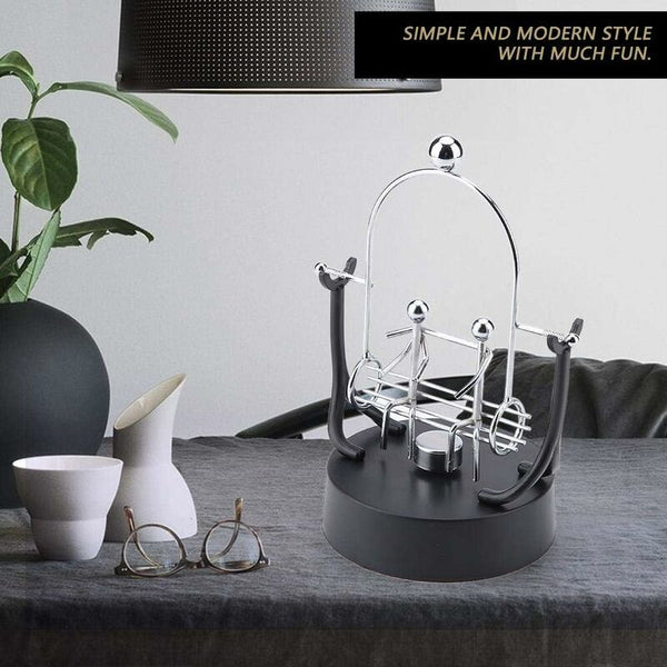 Electronic Perpetual Motion Shake Wiggle Device Swinging Balance Bicycle Physics Science Desk Toy Educational Toys