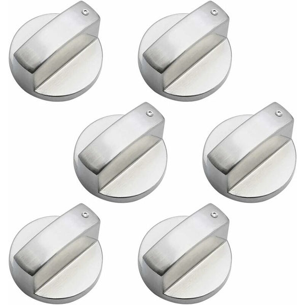 Parts Universal Metal Control Knobs Gas Stove 6Mm For Cooker Oven Hob Rangehoods