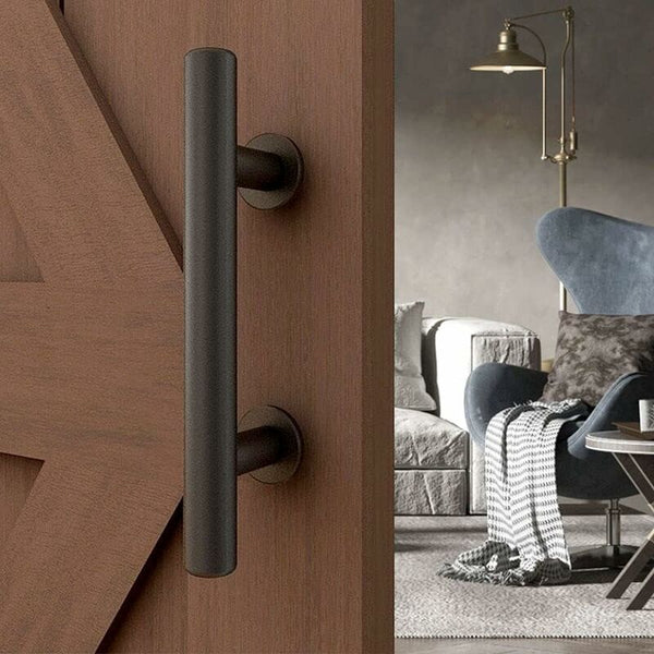 Modern Frosted Black Sliding Barn Door Handle Sliding Door Hardware