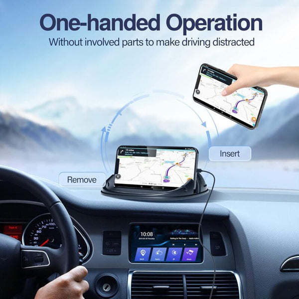 Car Phone Holder Anti Slip Dashboard Mount Cell Compatible For Other Smartphone (Black) Mounts & Holders