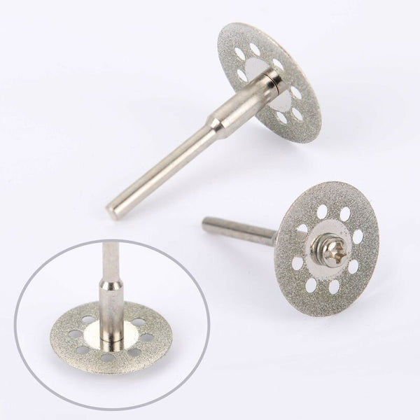 12 Pack 22Mm Mini Perforated Diamond Cutting Discs Wheels Shanks Ann Arbor Grinder Discs