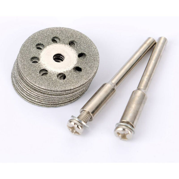12 Pack 22Mm Mini Perforated Diamond Cutting Discs Wheels Shanks Ann Arbor Grinder Discs
