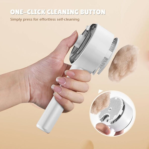Cat Steam Brush 4 In 1 Self Cleaning With Water Tank For Pet Grooming