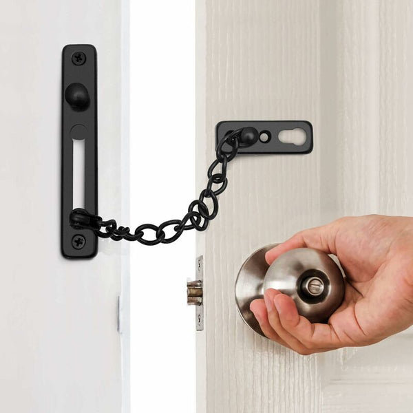 2 Pcs Door Lock Chain With Screws Anti Theft Security For Interior Home Door Locks & Lock Mechanisms