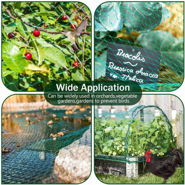 Chicken Netting 2 Pieces Anti Bird 4M X 10M Fruit Tree Protective Small Animal Supplies