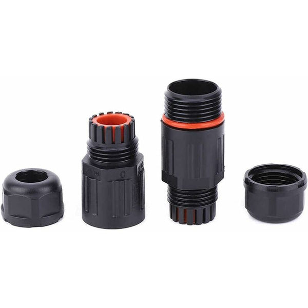 Whpps 10 Pcs Ip68 Waterproof Straight Connector Junction Box Electrical Wire Cable 3 Pin Outdoor Plug Socket Wire & Cable Connectors