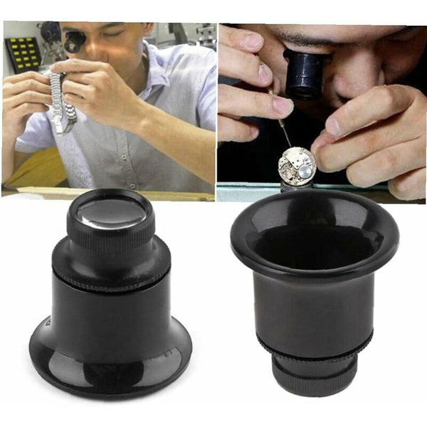 Magnifying Glasses 20X Magnification Watchmaking Tool Magnifier Loupe Set For Watching Jewelry Repair Loupes Magnifiers