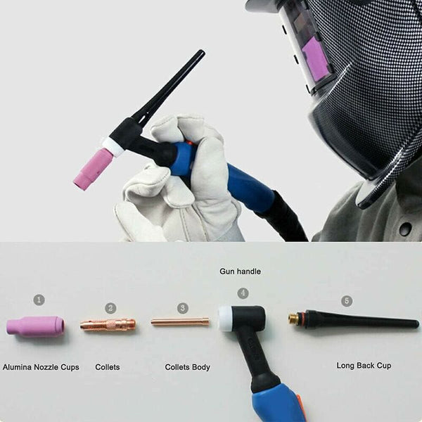 Tig Welding Accessories Wp 26 Argon Arc Equipment Adapter Sleeve Shell Ceramic Nozzle For Gun Other Welding Equipment