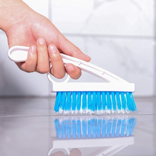 2 Pack Grout Scrub Brush Stiff Nylon Bristle For Bathtub Shower Floor & Tile Cleaning Cleaning Brushes