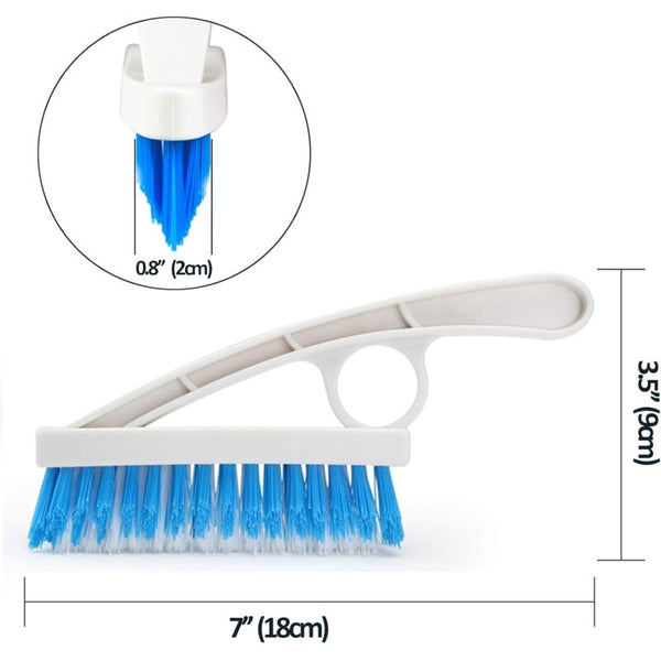 2 Pack Grout Scrub Brush Stiff Nylon Bristle For Bathtub Shower Floor & Tile Cleaning Cleaning Brushes