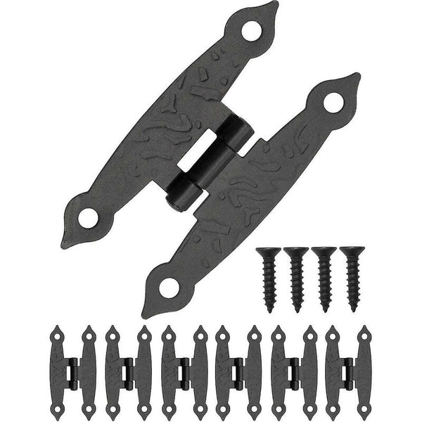 6X Antique Metal Cabinet Hinges Retro Country House Style 65X34mm Door Hinges