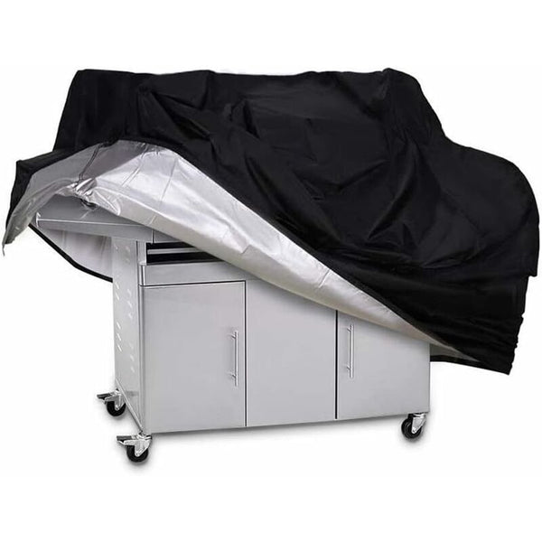 Waterproof Bbq Grill Cover 170X61x117cm Black Oxford Cloth Barbecue Accessories