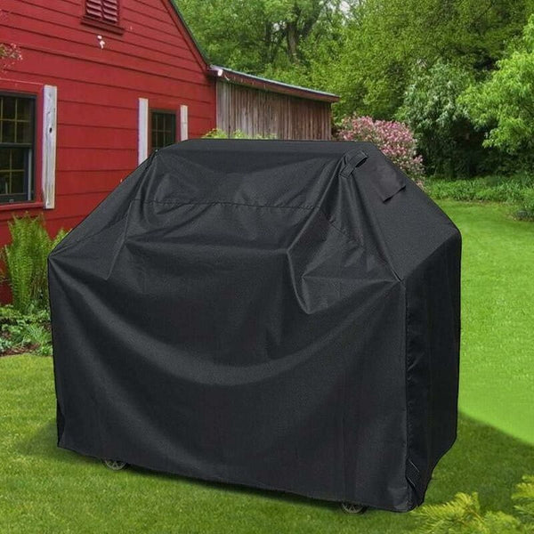 Waterproof Bbq Grill Cover 170X61x117cm Black Oxford Cloth Barbecue Accessories