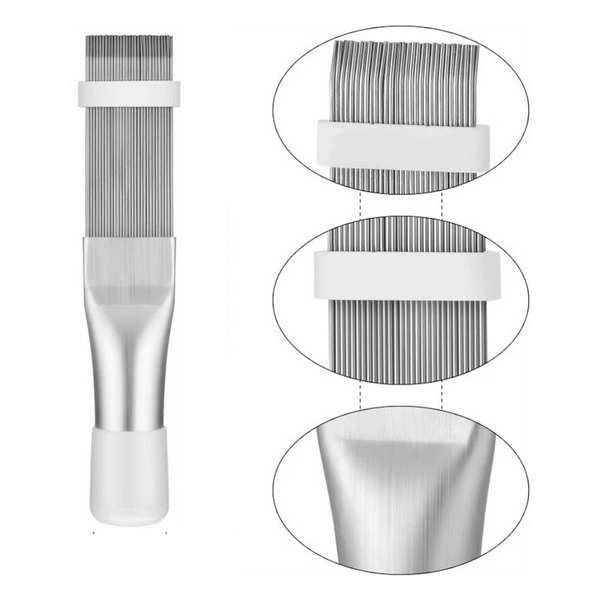 4 Piece Air Conditioner Fin Comb & Brush Set For Cleaning Straightening Portable Air Conditioners