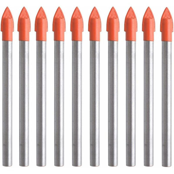 10 Steel Drill Bit For Tile Glass Ceramic Marble And Mirror 6Mm Tungsten Carbide Tip Hard Fragile Materials Drill Bits