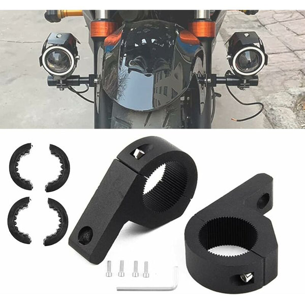 Universal 25Mm 30Mm Work Light Mounting Bracket Fog Bull Bar Bumper Holder For Off Road Vehicle Car Truck Led Car Lights
