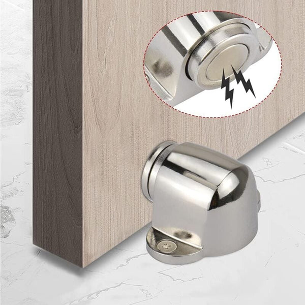 2 Pack Stainless Steel Magnetic Door Stopper Catch Door Stops