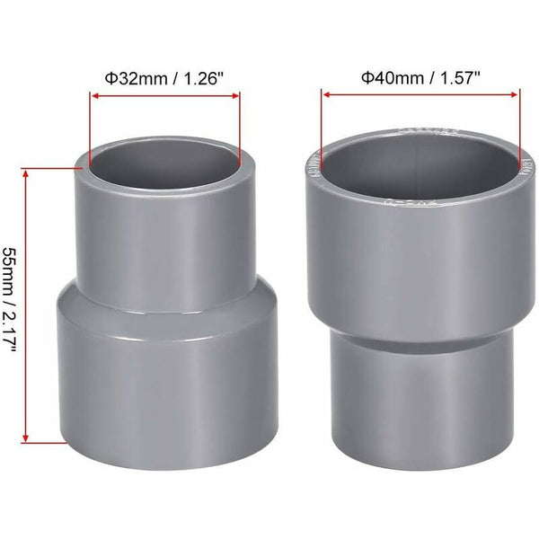 0Mm X 32Mm Pvc Pipe Coupling Hub Reducer Dwv Grey Pcs Other Pump Parts & Accessories