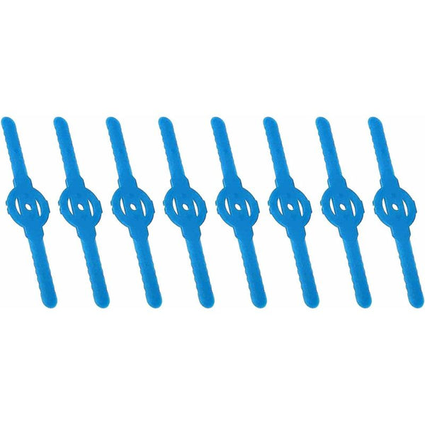 8 Pcs Plastic Trimmer Replacement Blades For Grass Lawn Mower Brush Cutter Lawn Mower Parts