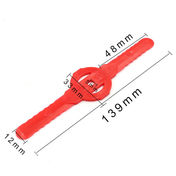 8 Pcs Plastic Trimmer Replacement Blades For Grass Lawn Mower Brush Cutter Lawn Mower Parts