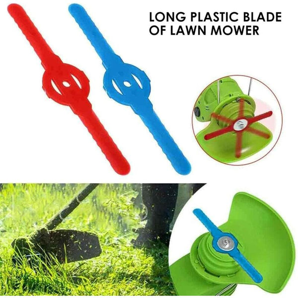 8 Pcs Plastic Trimmer Replacement Blades For Grass Lawn Mower Brush Cutter Lawn Mower Parts
