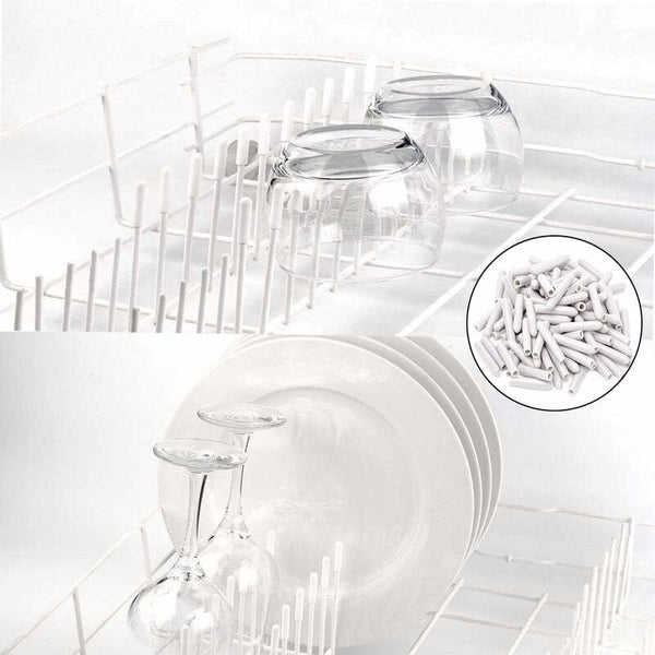 120 Pieces Dishwasher Caps Inner Diameter 3Mm Pvc Protective Cover Basket 325Mm (White) Dishwashers
