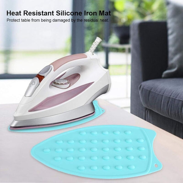 Silicone Iron Rest Pad Heat Resistant Non Slip Mat Green Ironing Board Covers & Accessories
