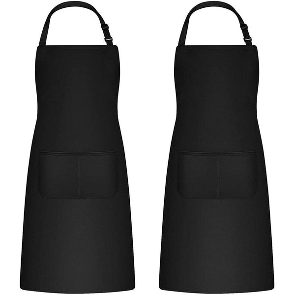 2 Pieces Kitchen For Men Women Household Tool Holder With Pockets Bbq Adjustable Adult Aprons