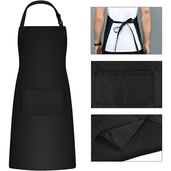 2 Pieces Kitchen For Men Women Household Tool Holder With Pockets Bbq Adjustable Adult Aprons