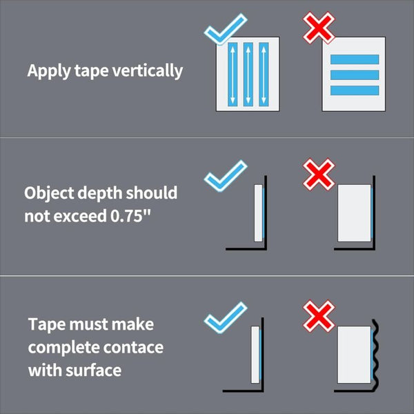 Strong Double Sided Tape (3M) Heavy Duty Traceless Removable Reusable Washable The Versatile Adhesive Tapes