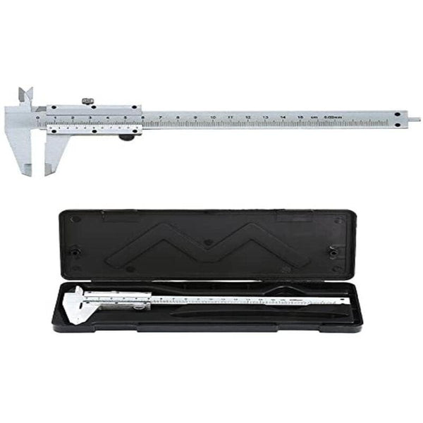 Stainless Steel Analog Vernier Caliper 150Mm / 0.02Mm High Precision Micrometer Tool With Depth Inside And Outside Vernier Calipers