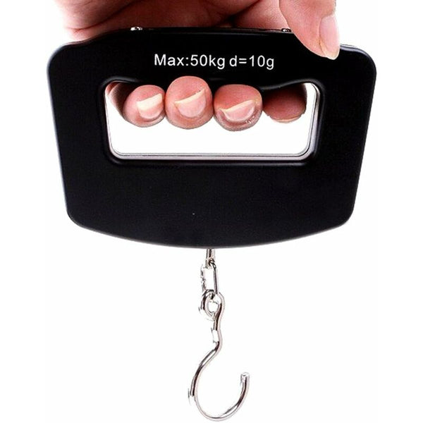 Digital Hanging Weighing Scales For Fishing Travel Luggage Suitcase Parcel Household Outdoor 110 Lbs/50 Kg Luggage Scales