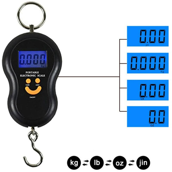 Luggage Scale Fishing Hanging Electronic Maximum 50 Kg For Suitcase Travel Home Use Scales