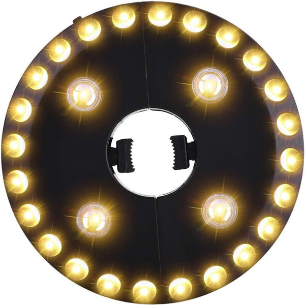 Patio Umbrella Light Warm White 3 Brightness Modes 28 Led Lights At 200 Lumens 4 Aa Batteries Operated For Patio Umbrellas