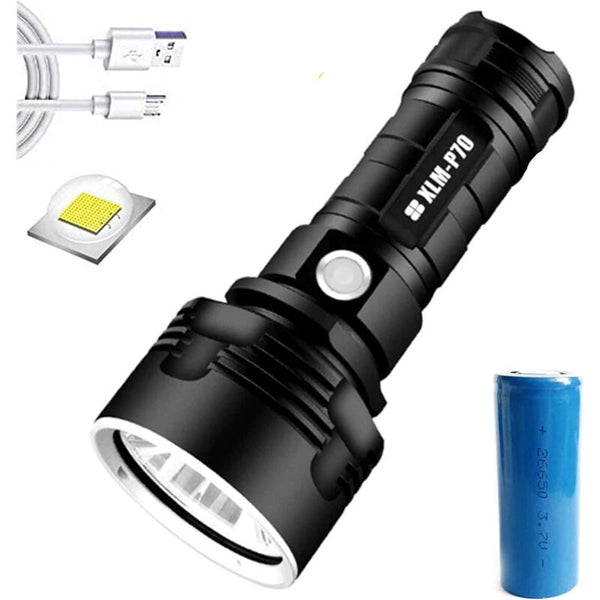 30000 100000 Lumen High Power Led Flashlight Waterproof Ultra Bright Modes Brightness Usb Rechargeable Flashlights